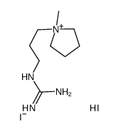 2-[3-(1-methylpyrrolidin-1-ium-1-yl)propyl]guanidine,iodide,hydroiodide结构式