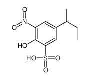 5-butan-2-yl-2-hydroxy-3-nitrobenzenesulfonic acid结构式