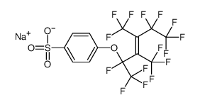 sodium 4-[[1,4,4,5,5,5-hexafluoro-1,2,3-tris(trifluoromethyl)-2-pentenyl]oxy]benzenesulphonate结构式