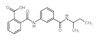 2-({3-[(sec-Butylamino)carbonyl]anilino}carbonyl)-benzoic acid结构式