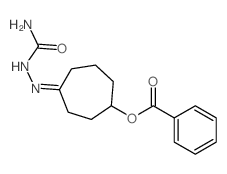 [(4Z)-4-(carbamoylhydrazinylidene)cycloheptyl] benzoate结构式