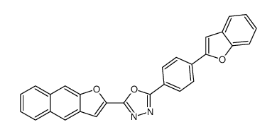 2-[4-(2-benzofuryl)phenyl]-5-naphtho[2,3-b]furan-2-yl-1,3,4-oxadiazole Structure