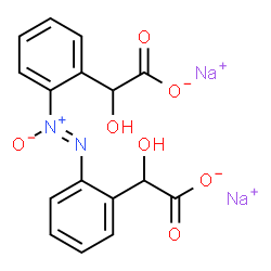 disodium 2,2'-azoxybis[hydroxyphenylacetate] Structure