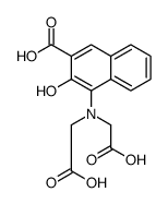 4-[bis(carboxymethyl)amino]-3-hydroxynaphthalene-2-carboxylic acid Structure