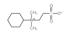 cyclohexyl-dimethyl-(2-sulfoethyl)azanium structure