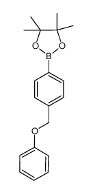 4-(苯氧基甲基)苯硼酸频哪酯结构式