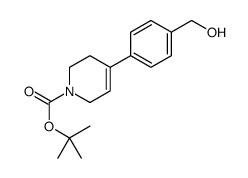 tert-butyl 4-[4-(hydroxymethyl)phenyl]-3,6-dihydro-2H-pyridine-1-carboxylate结构式