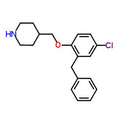 4-[(2-Benzyl-4-chlorophenoxy)methyl]piperidine Structure