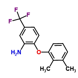 2-(2,3-Dimethylphenoxy)-5-(trifluoromethyl)aniline结构式