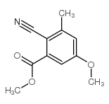 methyl 2-cyano-5-methoxy-3-methylbenzoate Structure