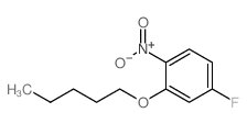 4-氟-1-硝基-2-(戊氧基)苯结构式