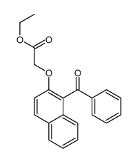ethyl 2-(1-benzoylnaphthalen-2-yl)oxyacetate结构式