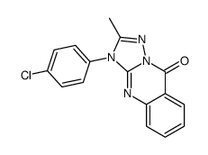 3-(4-chlorophenyl)-2-methyl-[1,2,4]triazolo[5,1-b]quinazolin-9-one Structure