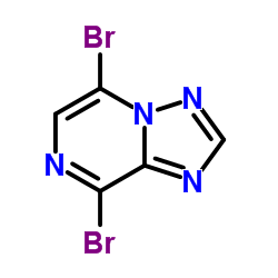 6,8-Dibromo[1,2,4]triazolo[1,5-a]pyrazine structure