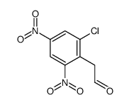 2-(2-chloro-4,6-dinitrophenyl)acetaldehyde结构式