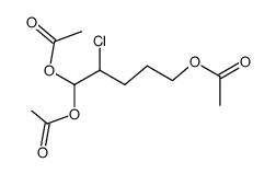 1,1,5-triacetoxy-2-chloro-pentane Structure