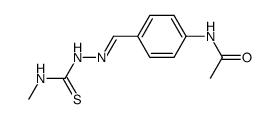 acetic acid-[4-(4-methyl-thiosemicarbazonomethyl)-anilide] Structure