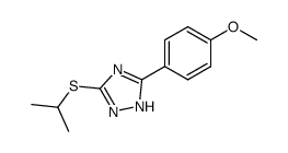 3-isopropylmercapto-5-(4-methoxy-phenyl)-1H-[1,2,4]triazole Structure