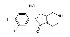 2-(3,4-difluorophenyl)hexahydroimidazo[1,5-a]pyrazin-3(2H)-one hydrochloride picture