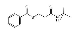 S-2-(tert-butylcarbamoyl)ethyl benzothioate结构式