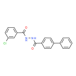 N'-[(3-chlorophenyl)carbonyl]biphenyl-4-carbohydrazide Structure