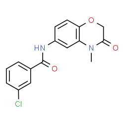 3-Chloro-N-(4-methyl-3-oxo-3,4-dihydro-2H-1,4-benzoxazin-6-yl)benzamide picture