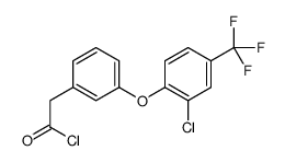 2-[3-[2-chloro-4-(trifluoromethyl)phenoxy]phenyl]acetyl chloride结构式