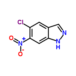 5-chloro-6-nitro-1H-indazole Structure