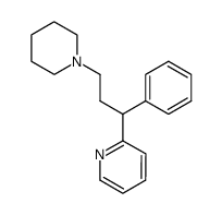 2-(1-phenyl-3-piperidino-propyl)-pyridine结构式