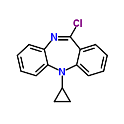 11-Chloro-5-cyclopropyl-5H-dibenzo[b,e][1,4]diazepine结构式