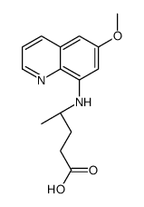 (4S)-4-[(6-methoxyquinolin-8-yl)amino]pentanoic acid Structure