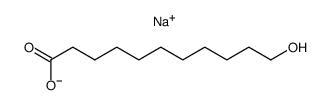 sodium 11-hydroxy-undecanoate结构式