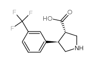 trans-4-(3-(Trifluoromethyl)phenyl)pyrrolidine-3-carboxylic acid hydrochloride picture