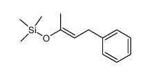 trans-1-phenyl-3-trimethylsilyloxybut-2-ene结构式