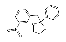 α-(m-nitrophenyl)acetophenone ethylene glycol ketal Structure