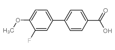 3'-FLUORO-4'-METHOXY-[1,1'-BIPHENYL]-4-CARBOXYLIC ACID structure