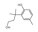 3-(2-hydroxy-5-methyl-phenyl)-3-methyl-butan-1-ol结构式