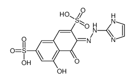 5-hydroxy-3-(1H-imidazol-2-ylhydrazinylidene)-4-oxonaphthalene-2,7-disulfonic acid Structure