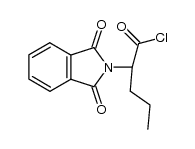 N,N-phthaloyl-DL-norvalyl chloride Structure