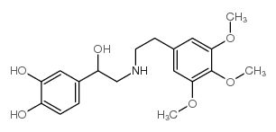 4-[1-hydroxy-2-[2-(3,4,5-trimethoxyphenyl)ethylamino]ethyl]benzene-1,2-diol Structure