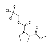 methyl L-1-Trichloroethoxycarbonylprolinate结构式