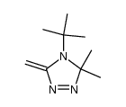 4-tert-butyl-3,3-dimethyl-5-methylene-Δ1-1,2,4-triazoline结构式
