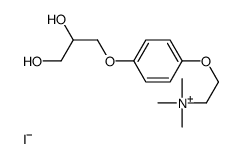 2-[4-(2,3-dihydroxypropoxy)phenoxy]ethyl-trimethylazanium,iodide Structure