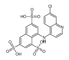 8-[(7-chloroquinolin-4-yl)amino]naphthalene-1,3,6-trisulfonic acid结构式