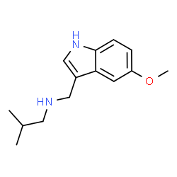 N-[(5-methoxy-1H-indol-3-yl)methyl]-2-methylpropan-1-amine结构式