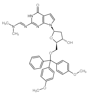 5'-o-(dimethoxytrityl)-n2-(dimethylaminomethylidene)-7-deaza-2'-deoxyguanosi ne picture