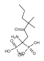 1-amino-4,4-dimethyl-3-oxo-heptane-1,1-diphosphonic acid Structure