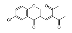 3-(6-Chloro-4-oxo-4H-chromen-3-ylmethylene)-pentane-2,4-dione Structure