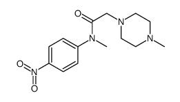 N,4-Dimethyl-N-(4-nitrophenyl)-1-piperazineacetamide structure