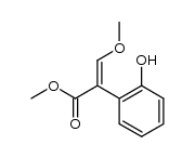 methyl (E)-2-(2-hydroxyphenyl)-3-methoxyacrylate结构式